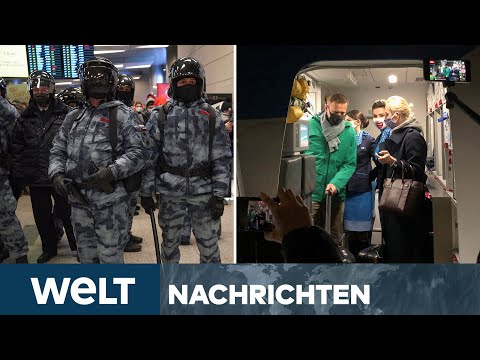 NEWSSTREAM: Kreml-Kritiker NAWALNY in Moskau gelandet: Festnahme durch Sicherheitsbehörden
