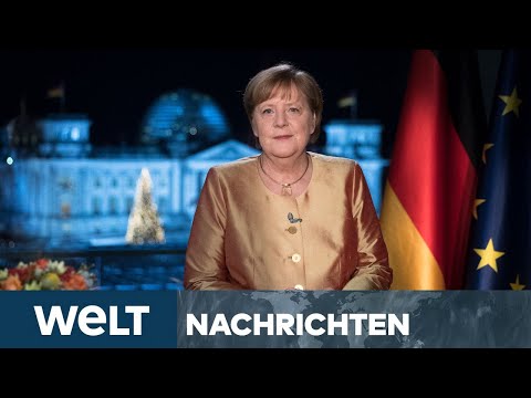 WELT NEWS IM STREAM: Corona-Krise 2021 - Kanzlerin Merkel ruft zum Zusammenhalt auf