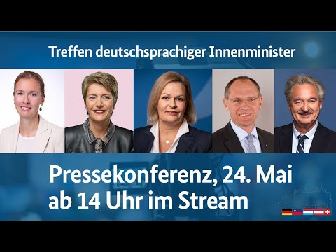 Pressekonferenz zum Treffen der deutschsprachigen Innenministerinnen und Innenminister in Königstein