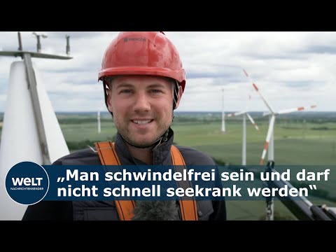 WINDRÄDER: Das macht ein Windkraftanlagen-Techniker | WELT REPORTER
