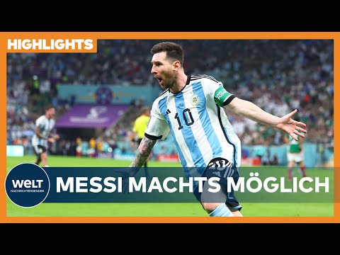 FIFA WM 2022 IN KATAR: Messi-Mania - Argentinien ringt Mexiko nieder | WELT WM-Highlights